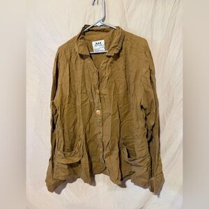 FLAX linen button up